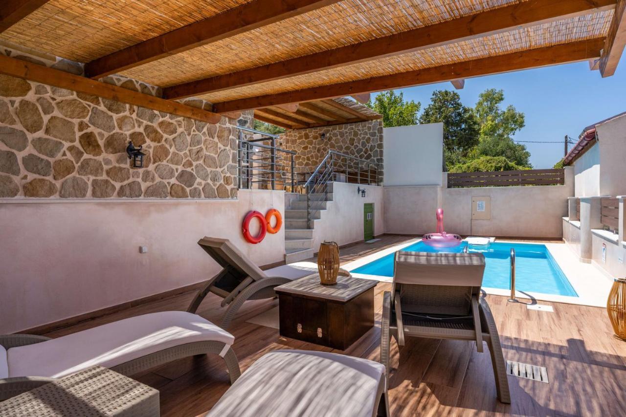 Aggel'S House - Stone House - Private Pool - Courtyard - Countryside Views Villa Kato Episkopi Dış mekan fotoğraf