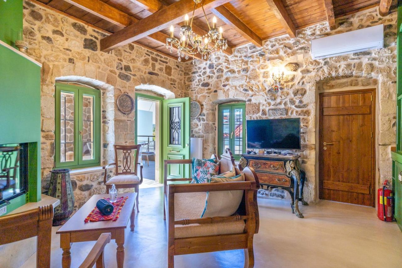 Aggel'S House - Stone House - Private Pool - Courtyard - Countryside Views Villa Kato Episkopi Dış mekan fotoğraf